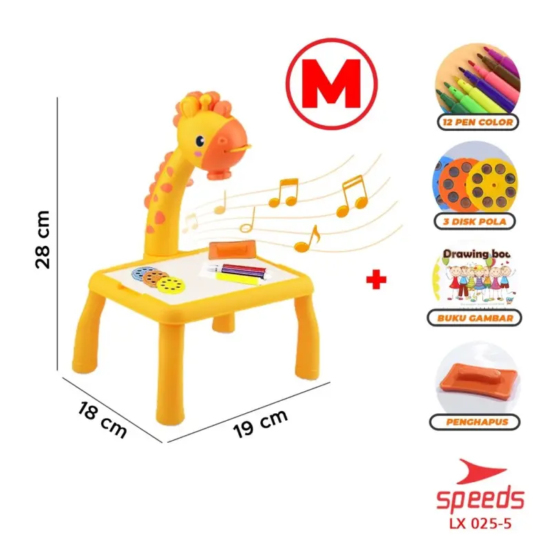 SPEEDS Meja Belajar Anak Karakter 025-3