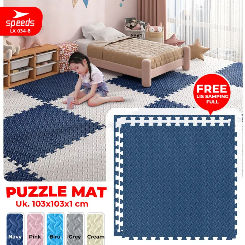 SPEEDS Evamat 103x103cm 12mm Matras Puzzle 034-8