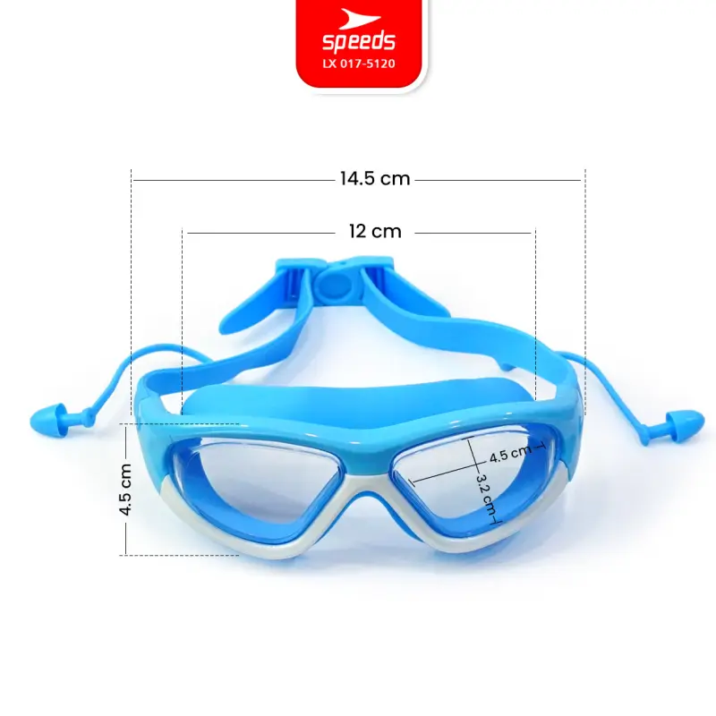 SPEEDS Kacamata Renang Anak Built-In Earplug Anti FOG UV 017-5120