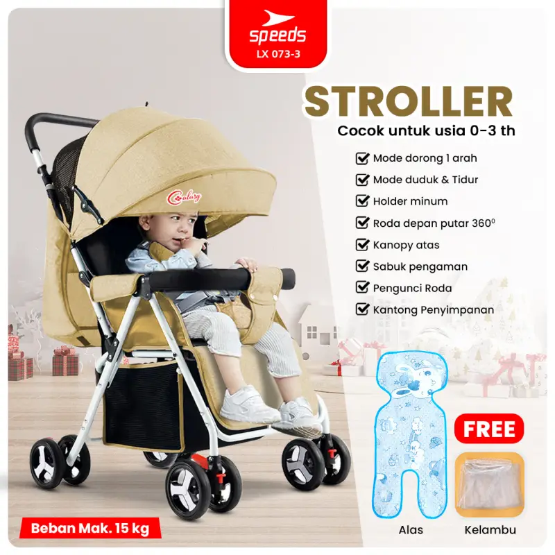 SPEEDS Stroller 1 Arah Usia 0-3Tahun 073-3
