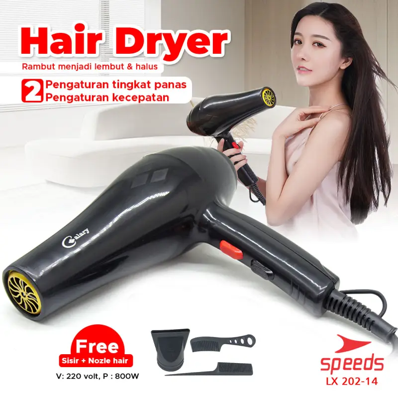 SPEEDS Hair Dryer Alat Pengering Rambut 202-14